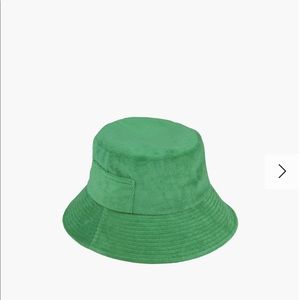 Lack of Color Wave Bucket Hat - green terry - gently used size S/M